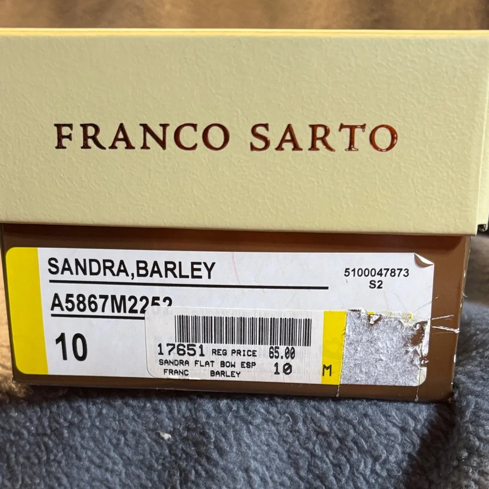 Franco Sarto Cream and Tan Espadrilles